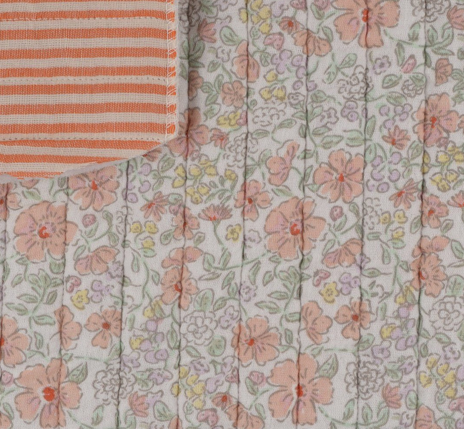 Tissu Tissu matelassé fleuri