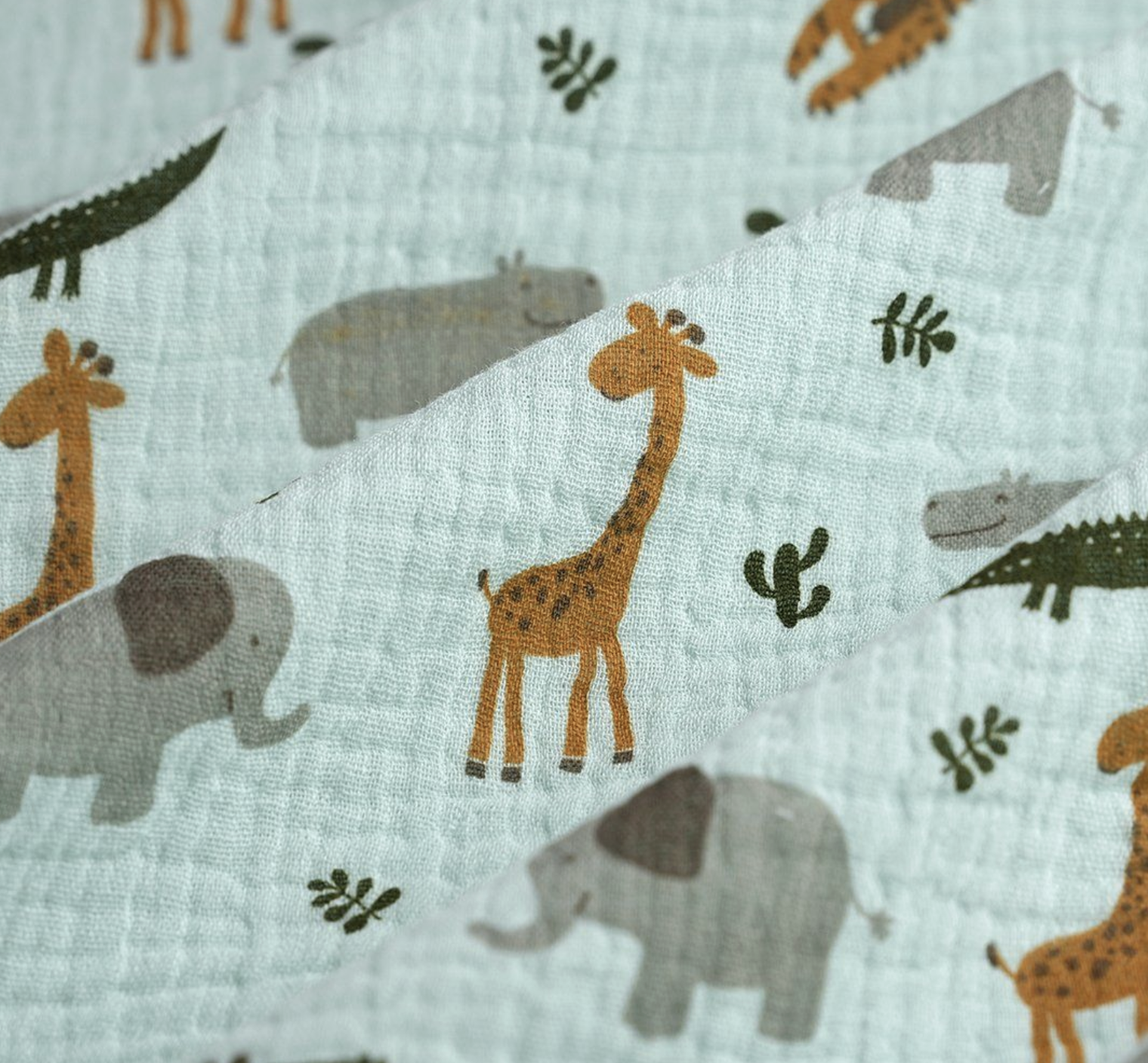 Tissu Gaze de coton savane